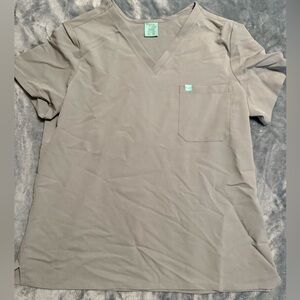 Garde Malade Slate Gray Gabrielle Scrub Top